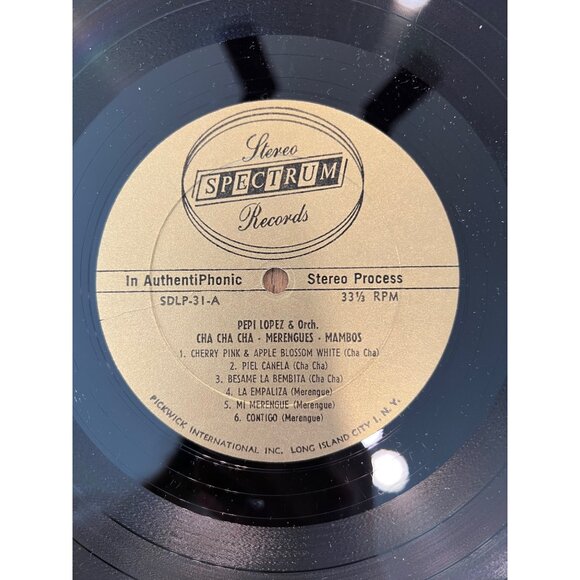 Cha Cha Cha By Pepi Lopez & Orchestra Vinyl Record 33 1/3 RPM Album SDLP-31-A - Picture 4 of 5